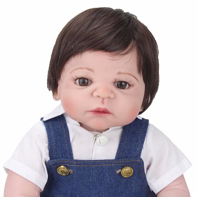 Boneca Bebes Reborn 23 57cm Full Silicone Vinyl Reborn Baby Boy Body Dolls  Toys For Children Gift Realita Menino Toddler - Dolls - AliExpress
